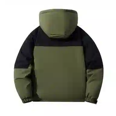 鸭鸭 山系户外多口袋工装风加厚保暖防风休闲宽松连帽套头羽绒服 男女同款