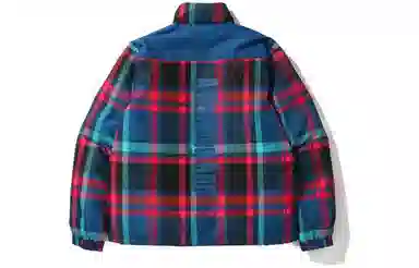 A BATHING APE Sakura Check Down Jacket