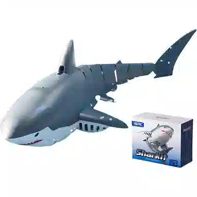 星域传奇 遥控鲨鱼 电动水下益智 仿真大白鲨 遥控玩具