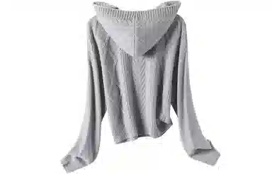 恒源祥 连帽拉链绞花针织衫 女款