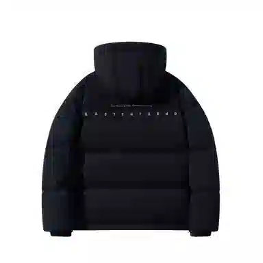 鸭鸭 连帽字母大口袋保暖厚款羽绒服 男款