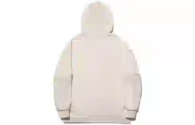 中国李宁 字母印花宽松套头连帽卫衣 男女同款 燕麦灰