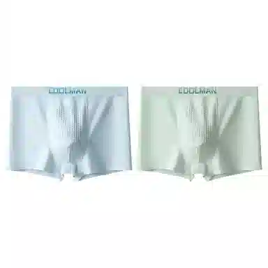 袋鼠 字母印花纯色中腰抑菌高弹力平角内裤 男款 组合装