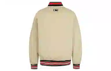 MLB Yankees Logo Stripe Jacket Beige