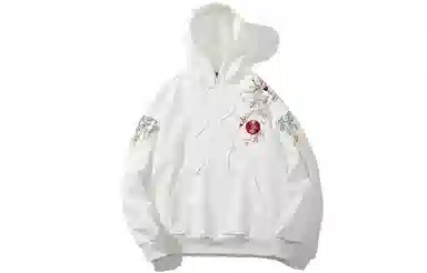 Kimura Sansha x Red Lotus Dream White Crane Hoodie