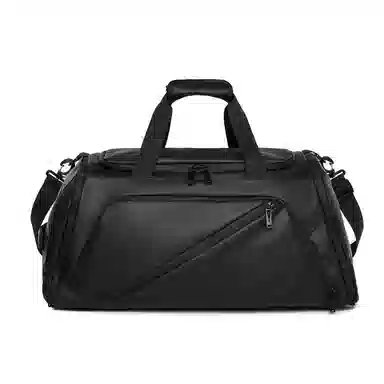 醇龙 休闲防水多功能干湿分离 尼龙布 旅行包 常规 男女同款情侣款 黑