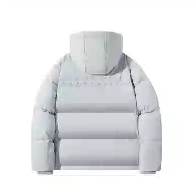 鸭鸭 连帽字母大口袋保暖厚款羽绒服 男款