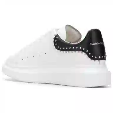Alexander McQueen Oversized Sneaker Studded Black Heel