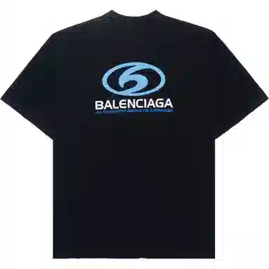 Balenciaga Logo Print Crewneck T-Shirt Black