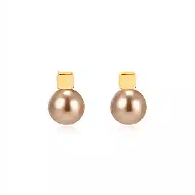 韵系 法式气质 铜镀金 仿珍珠 耳环 女款