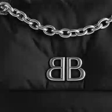 Balenciaga B Logo Mini Nylon Bag Black