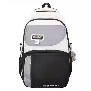 德力熊  男女通用多色学生书包高颜值撞色耐脏防水尼龙布双肩包外出旅行背包