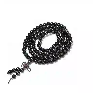 凯真 国潮新中式国风设计珠串 转运上岸考研 多圈叠戴文玩佛珠手持念珠 木作 手串 男女同款情侣款 黑檀 礼盒