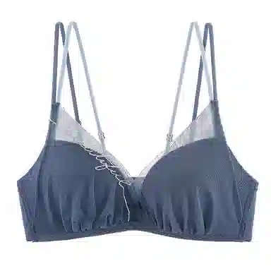 莫代尔 小胸聚拢上托防下垂收副乳无钢圈美背蕾丝薄款文胸 女款