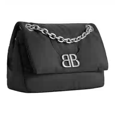 Balenciaga B Logo Mini Nylon Bag Black