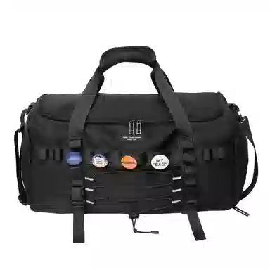 彤彤兔 大容量健身多功能简约百搭 尼龙 双肩旅行包 男女同款情侣款 黑色/绿色/灰色