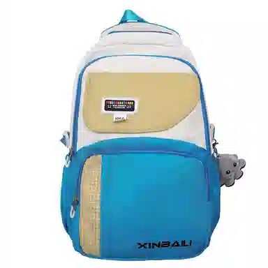 德力熊  男女通用多色学生书包高颜值撞色耐脏防水尼龙布双肩包外出旅行背包