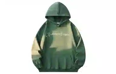 冰飞 美式复古嘻哈街头个性灵感创意撕裂感西方人物油画图案印花宽松休闲高级感水洗做旧上衣服重磅时尚百搭连帽卫衣 男女同款