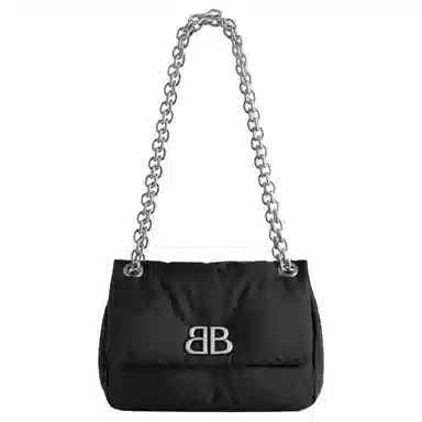 Balenciaga B Logo Mini Nylon Bag Black