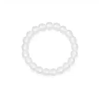 【高品质】 金师傅 透亮白轻奢日常百搭显白纳福转运珠富贵 玉髓 玉石手串 男女同款情侣款