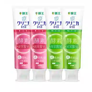 狮王 齿力佳抗糖酵素美白牙膏清新口气护龈玻尿酸含氟