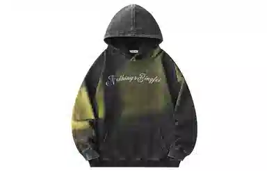 冰飞 美式复古嘻哈街头个性灵感创意撕裂感西方人物油画图案印花宽松休闲高级感水洗做旧上衣服重磅时尚百搭连帽卫衣 男女同款