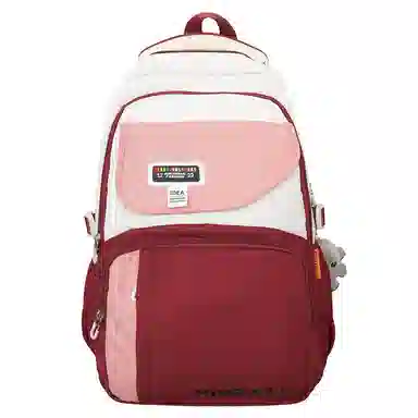 德力熊  男女通用多色学生书包高颜值撞色耐脏防水尼龙布双肩包外出旅行背包