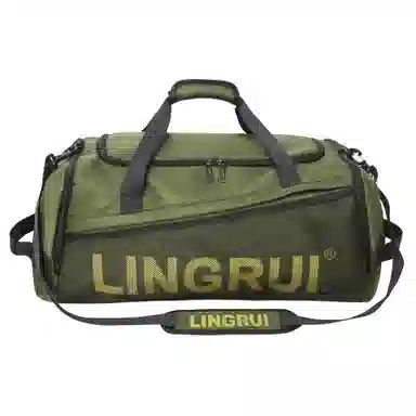 彤彤兔 运动双肩干湿分离游泳训练包大容量 尼龙 手提健身包旅行包 男女同款情侣款 黑色/绿色/白色