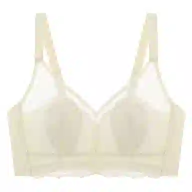 莫代尔 聚拢收副乳防下垂薄款透气蕾丝文胸 女款