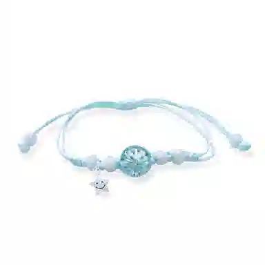 饰伴 繁星记忆运平安喜乐 如意优雅小众国风手工编织手绳 琉璃 手链 男女同款情侣款