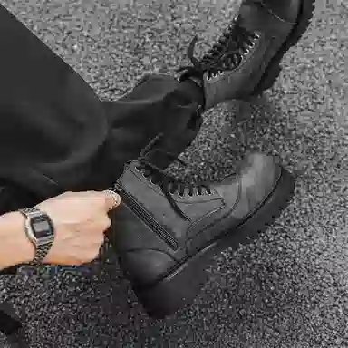 驰狼 潮流简约百搭 马丁靴 男款