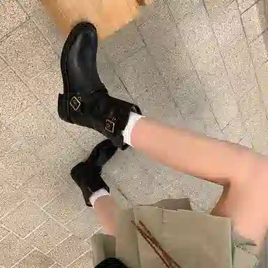 羊皮 复古时尚舒适百搭 短靴 女款