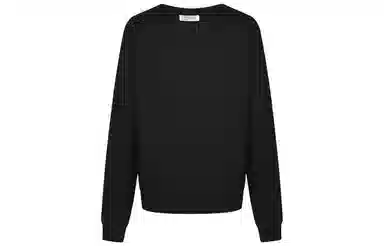 Burberry Slogan Print Sweatshirt Black