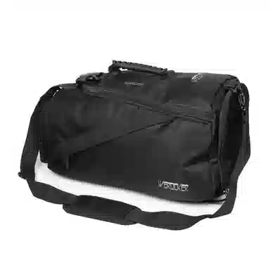 真维斯 大容量百搭高颜值多功能学生便携出差通勤瑜伽训练游泳运动多背法 锦纶 斜挎包单肩双肩包背包健身包 男款 常规 黑色