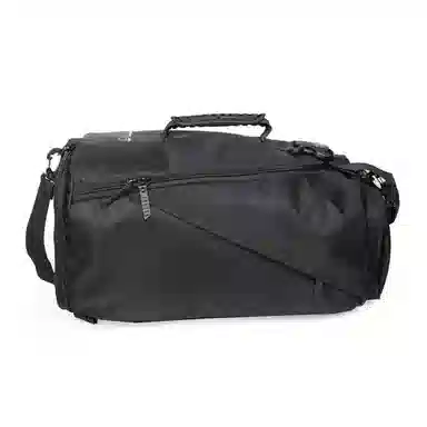 真维斯 大容量百搭高颜值多功能学生便携出差通勤瑜伽训练游泳运动多背法 锦纶 斜挎包单肩双肩包背包健身包 男款 常规 黑色