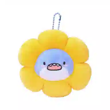 一点潮玩 雨衣肥肥鲨钥匙扣 挂饰可爱卡通娃娃 玩偶 毛绒挂件