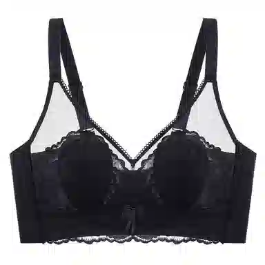 莫代尔 聚拢收副乳防下垂薄款透气蕾丝文胸 女款