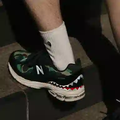 A BATHING APE x New Balance 2002R Black Camo