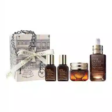 雅诗兰黛 小棕瓶 黑天使全明星护肤套装 淡纹抗糖提亮紧致 第五代抗蓝光眼霜 四件套/六件套