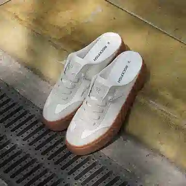 Rockfish Retro Trainer White Caramel