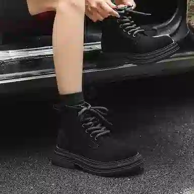 威世米邦 复古百搭 马丁靴 男女同款 黄色