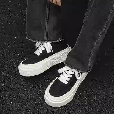 超纤皮 运动舒适 耐磨透气增高 低帮 生活休闲鞋