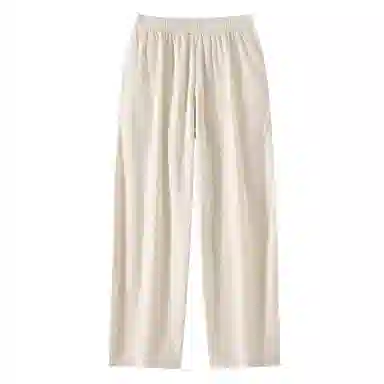 三体 战舰系列 简约基础款宽松阔腿修身百搭松紧系绳直筒垂感自然美式复古高街潮牌时尚舒适透气户外徒步爬山休闲裤 男女同款