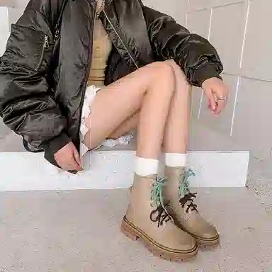 子骁 牛皮 时尚百搭 简约大气 短靴 女款