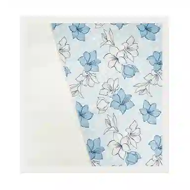 上海故事 加大真丝大方巾 桑蚕丝 丝巾 女款 温婉花意