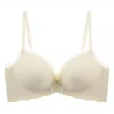 欧迪芬 纯色蕾丝边侧收聚拢小胸显大无痕舒适文胸 女款