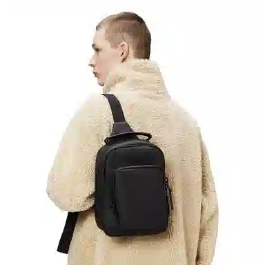 Rains Crossbody Bag Black/Sand Brown