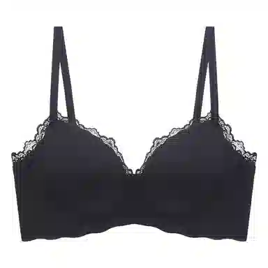 欧迪芬 纯色蕾丝边侧收聚拢小胸显大无痕舒适文胸 女款