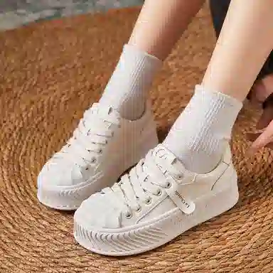 拉夏贝尔 百搭舒适 轻便透气 低帮 板鞋 女款