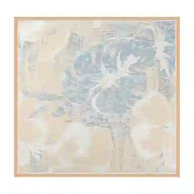 上海故事 加大真丝大方巾 桑蚕丝 丝巾 女款 温婉花意